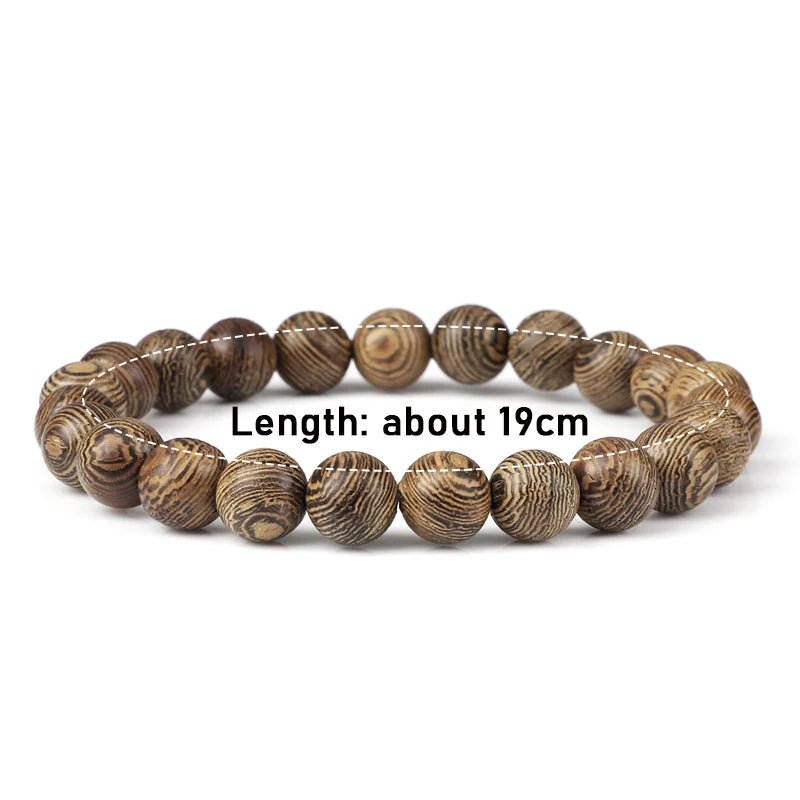 Buddha Meditation Wood Bracelets - Mystical Rose Gems