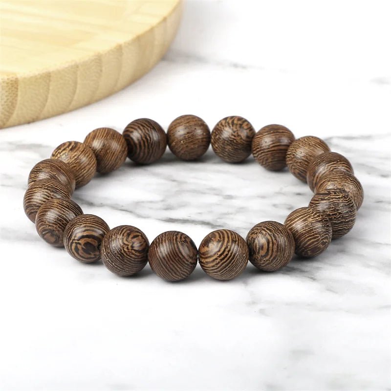 Buddha Meditation Wood Bracelets - Mystical Rose Gems