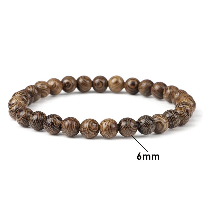 Buddha Meditation Wood Bracelets - Mystical Rose Gems