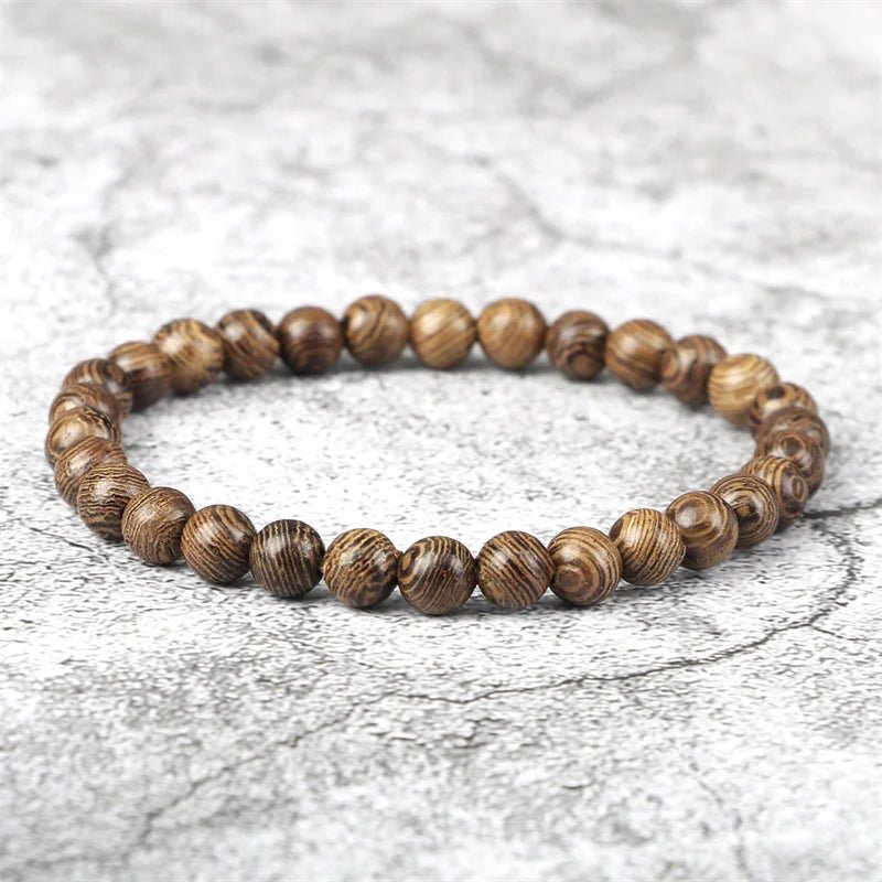 Buddha Meditation Wood Bracelets - Mystical Rose Gems