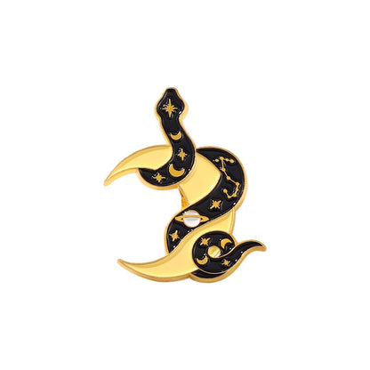 Tarot and Snake Enamel Pins