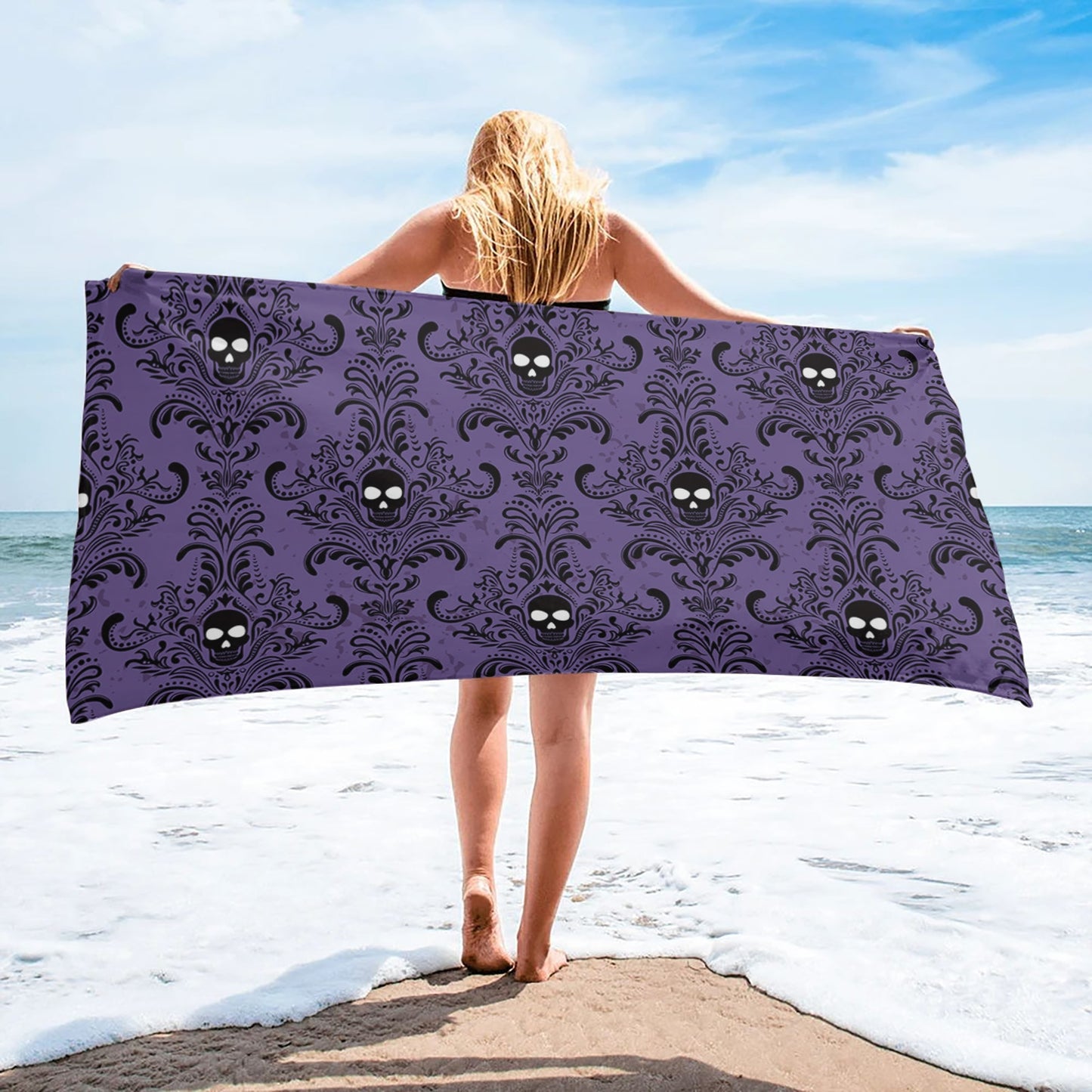 Witchy Goth Bath Beach Towels
