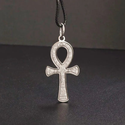 Ancient Egyptian Eye of Horus and Ankh Pendant Necklaces - Mystical Rose Gems