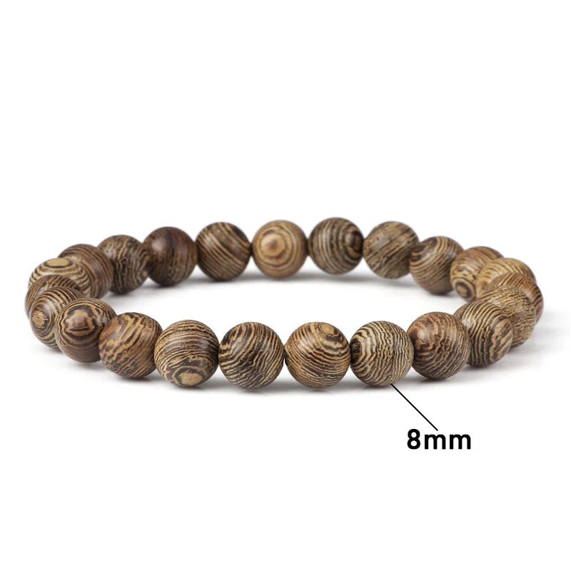 Buddha Meditation Wood Bracelets - Mystical Rose Gems