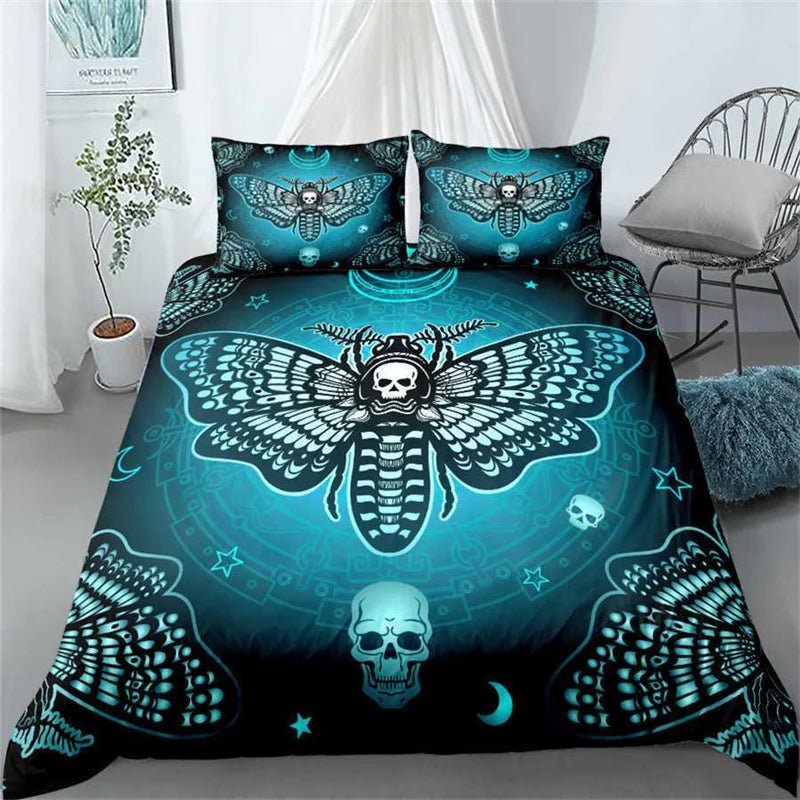 Butterfly And Death Moth Duvet Cover Bedding Sets - Mystical Rose Gems