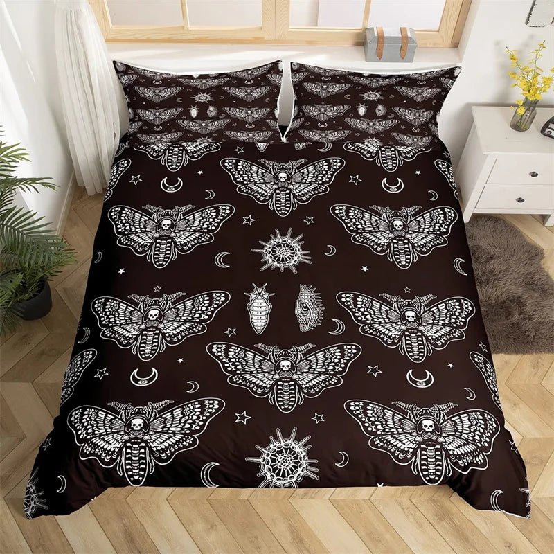 Butterfly And Death Moth Duvet Cover Bedding Sets - Mystical Rose Gems