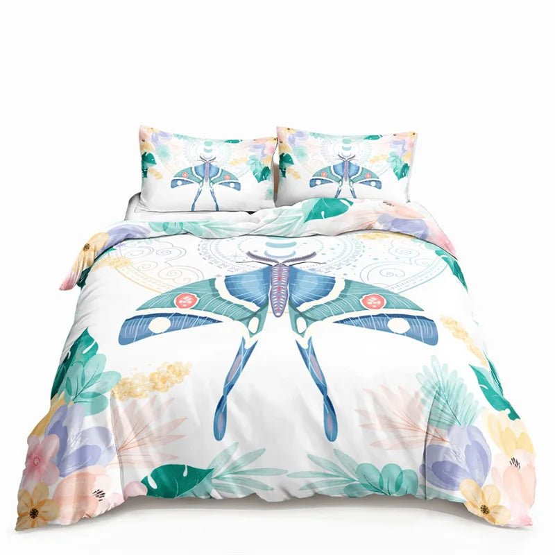 Butterfly And Death Moth Duvet Cover Bedding Sets - Mystical Rose Gems