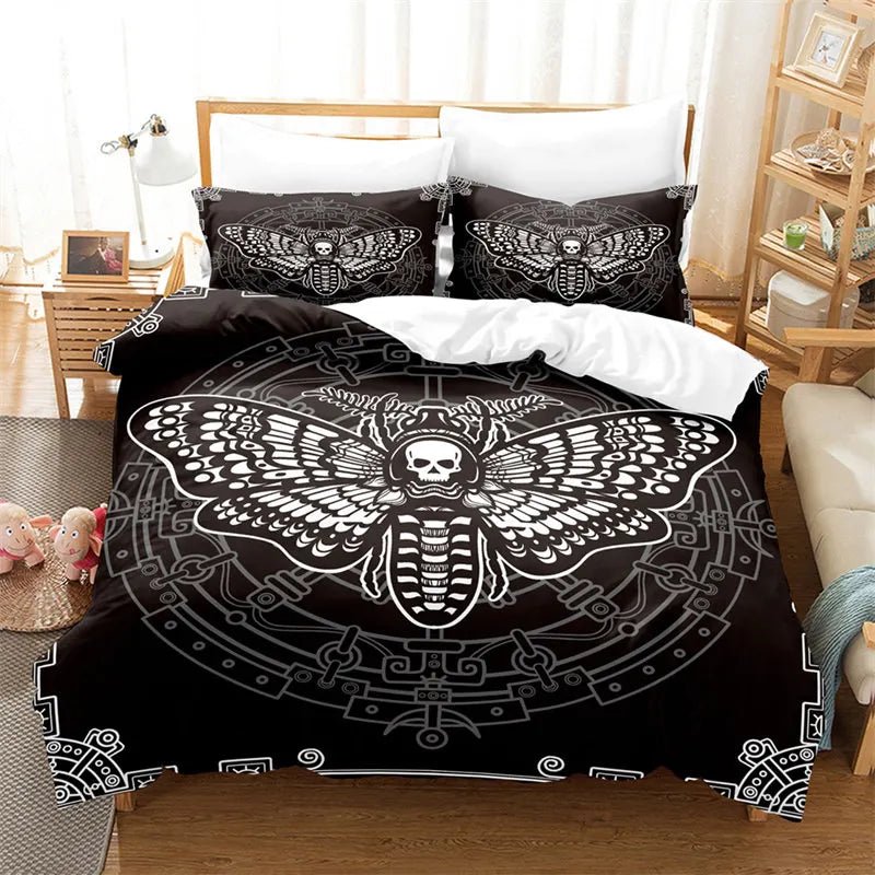 Butterfly And Death Moth Duvet Cover Bedding Sets - Mystical Rose Gems