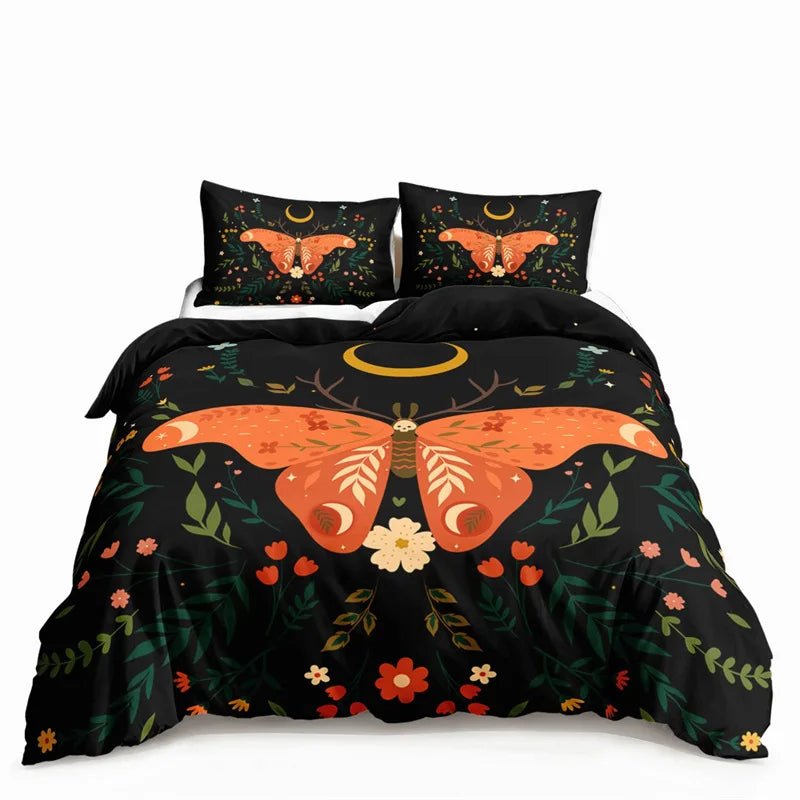 Butterfly And Death Moth Duvet Cover Bedding Sets - Mystical Rose Gems