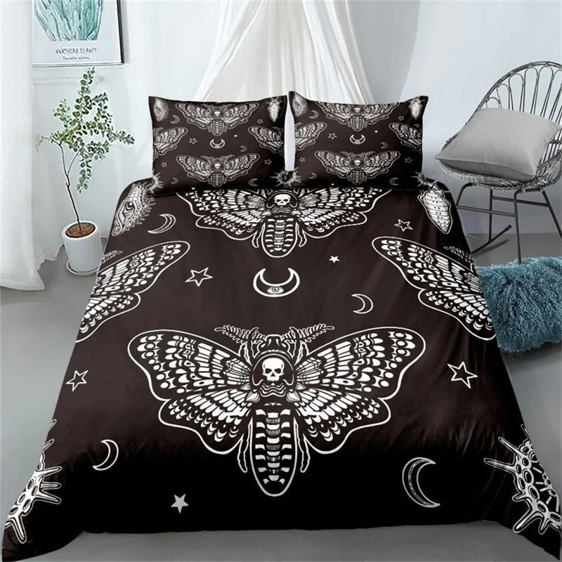 Butterfly And Death Moth Duvet Cover Bedding Sets - Mystical Rose Gems