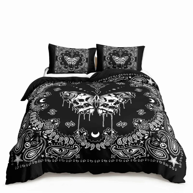 Butterfly And Death Moth Duvet Cover Bedding Sets - Mystical Rose Gems