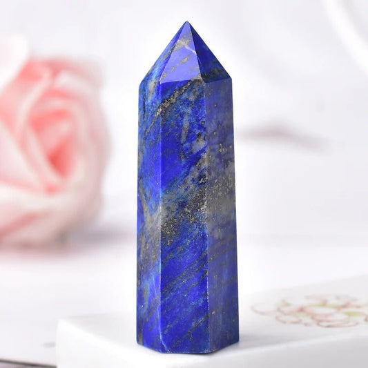 Lapis Lazuli Crystal Point Tower - Mystical Rose Gems