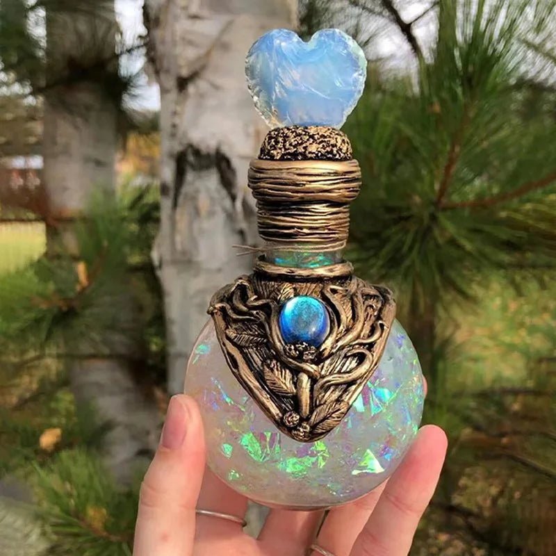 Moon Magic Potion Bottle - Mystical Rose Gems