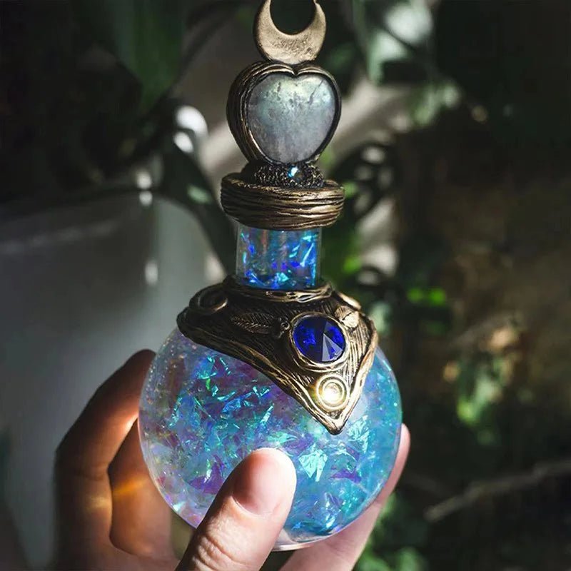 Moon Magic Potion Bottle - Mystical Rose Gems