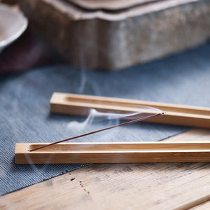 1Pc Bamboo Incense Stick Holder - Mystical Rose Gems