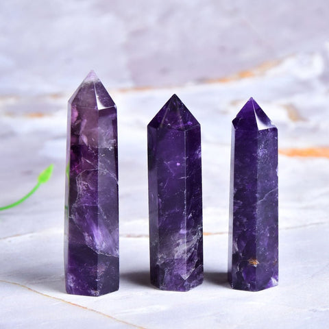 Amethyst Crystal Points - Mystical Rose Gems