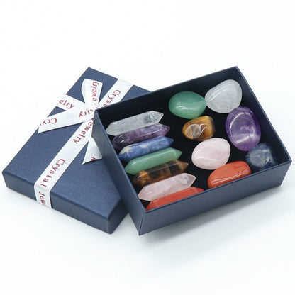 Chakra Tumbled Stone Kit - Mystical Rose Gems