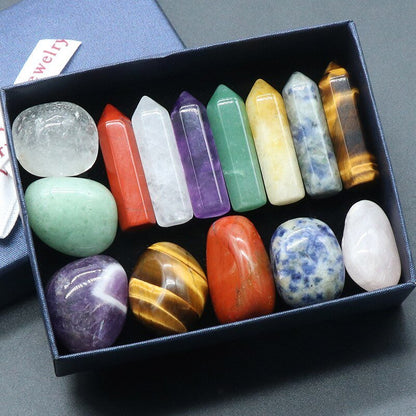 Chakra Tumbled Stone Kit - Mystical Rose Gems