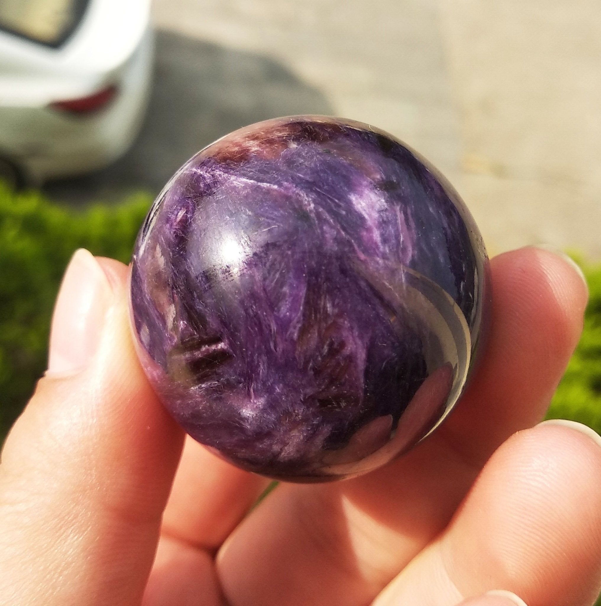 Chaorite Crystal Stone Sphere Ball - Mystical Rose Gems
