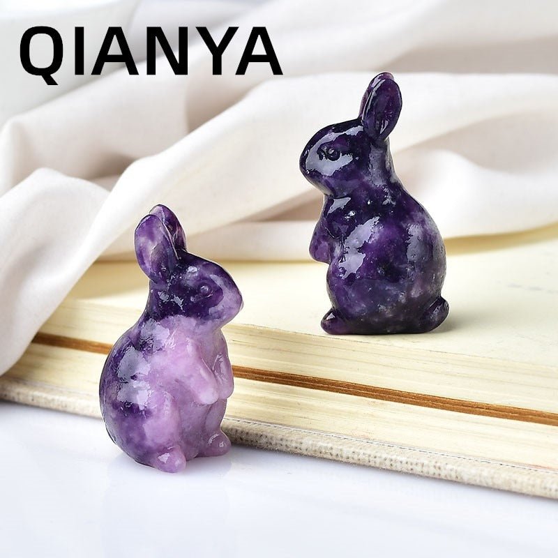 Crystal Bunny Rabbits - Year of the Rabbit - Mystical Rose Gems
