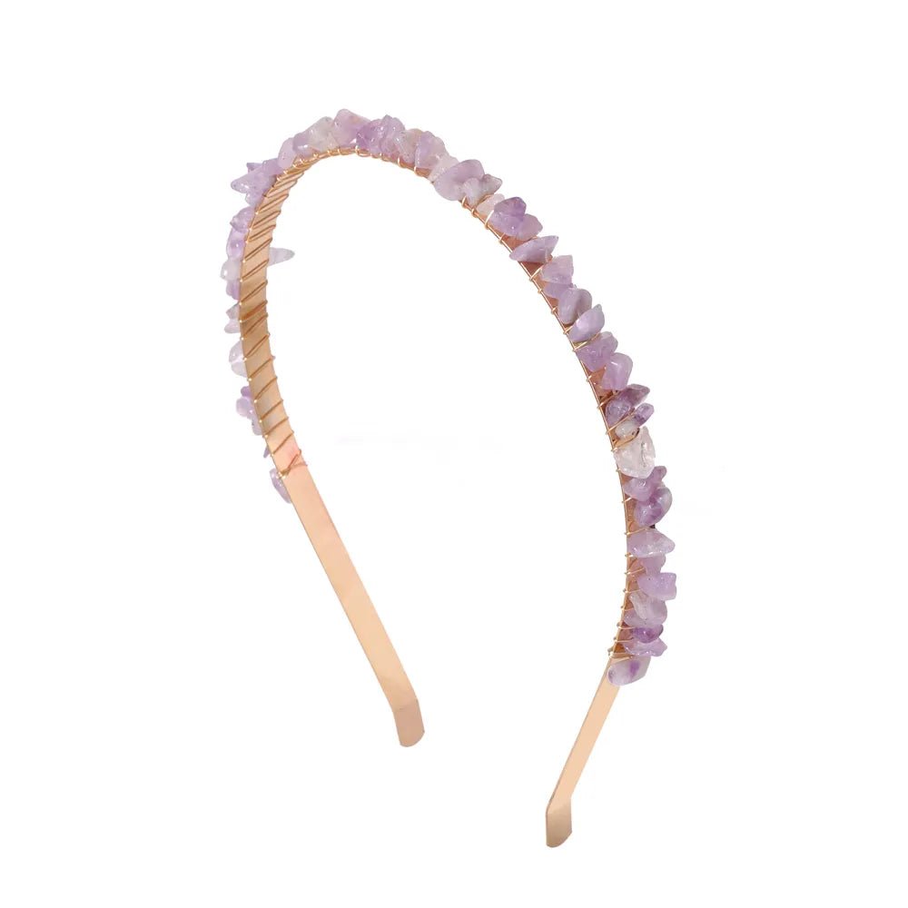 Crystal Stone Headband - Mystical Rose Gems
