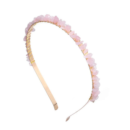 Crystal Stone Headband - Mystical Rose Gems