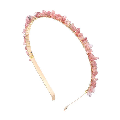 Crystal Stone Headband - Mystical Rose Gems