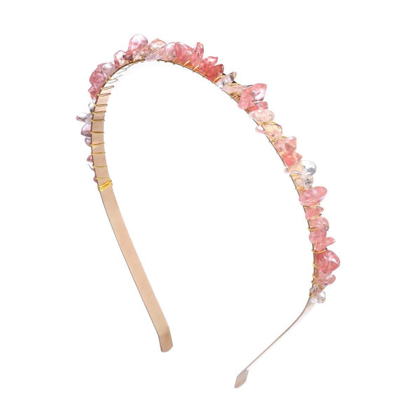 Crystal Stone Headband - Mystical Rose Gems