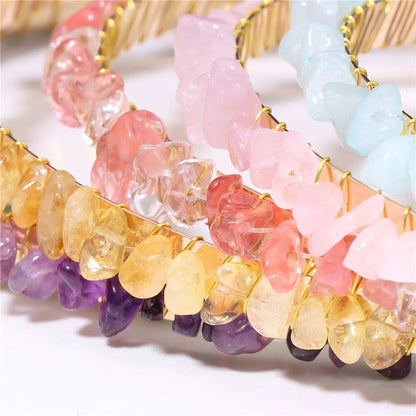 Crystal Stone Headband - Mystical Rose Gems