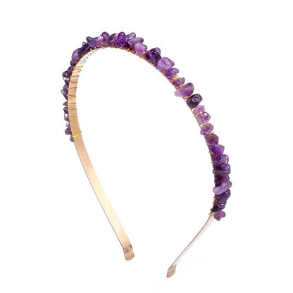 Crystal Stone Headband - Mystical Rose Gems