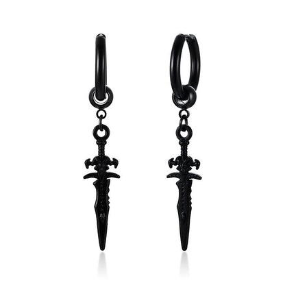 Dangle dagger earring - Mystical Rose Gems