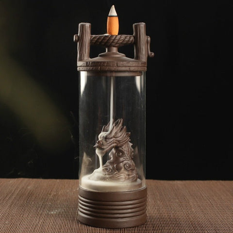 Dragon Backflow Cone Incense Burner - Mystical Rose Gems