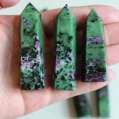 Epidote Column Crystal Point - Mystical Rose Gems