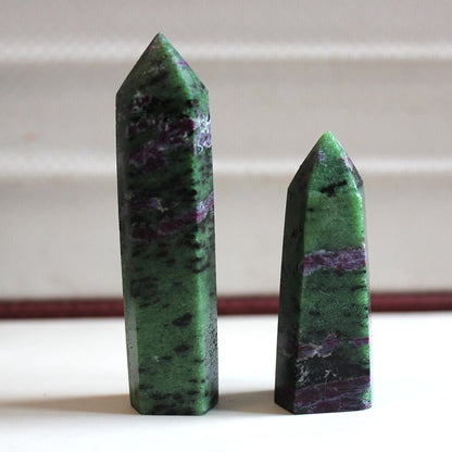 Epidote Column Crystal Point - Mystical Rose Gems