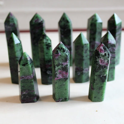 Epidote Column Crystal Point - Mystical Rose Gems