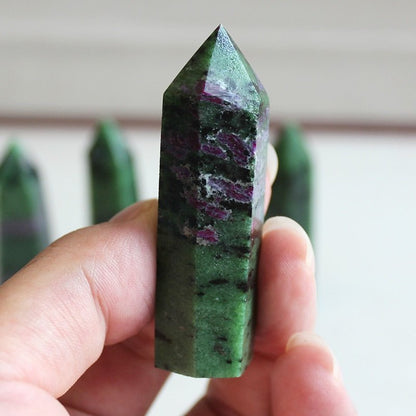 Epidote Column Crystal Point - Mystical Rose Gems