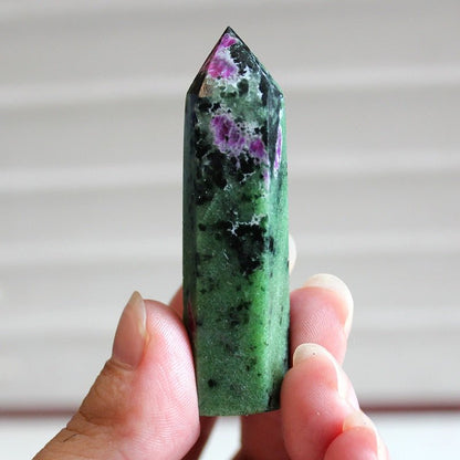 Epidote Column Crystal Point - Mystical Rose Gems