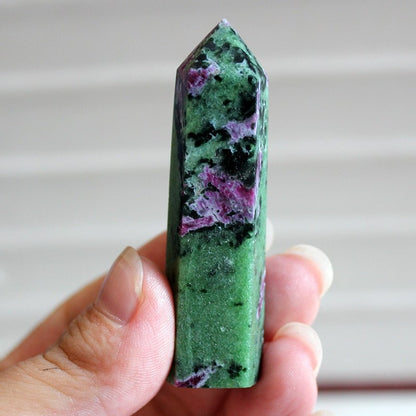 Epidote Column Crystal Point - Mystical Rose Gems