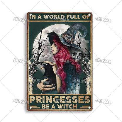 Halloween Metal Signs - Mystical Rose Gems