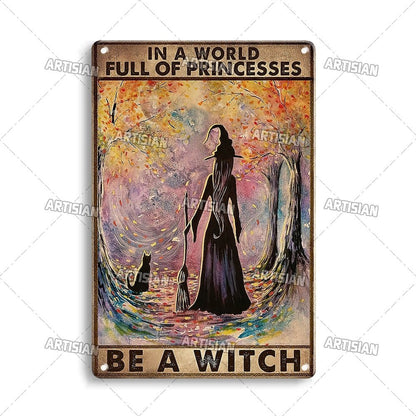 Halloween Metal Signs - Mystical Rose Gems