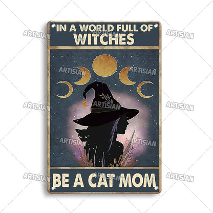 Halloween Metal Signs - Mystical Rose Gems