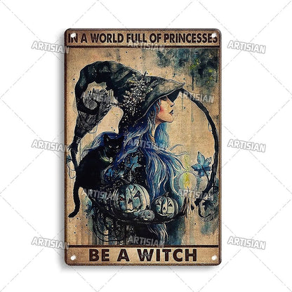 Halloween Metal Signs - Mystical Rose Gems