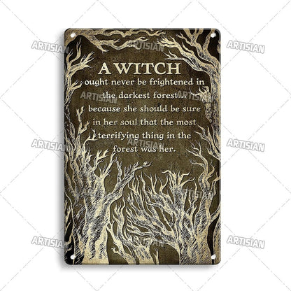 Halloween Metal Signs - Mystical Rose Gems