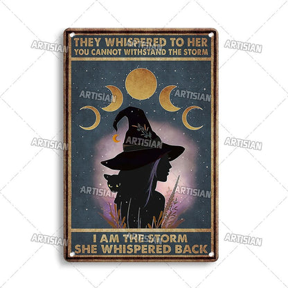 Halloween Metal Signs - Mystical Rose Gems