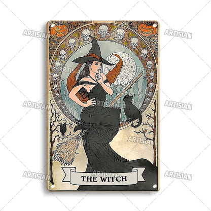 Halloween Metal Signs - Mystical Rose Gems