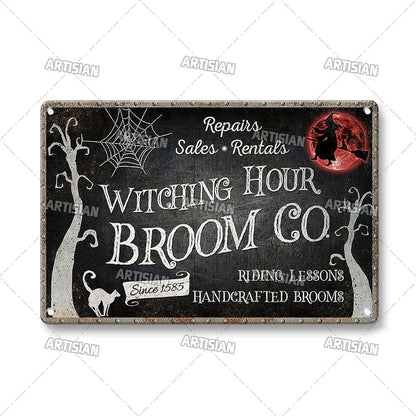 Halloween Metal Signs - Mystical Rose Gems