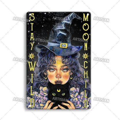 Halloween Metal Signs - Mystical Rose Gems