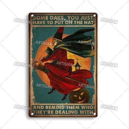 Halloween Metal Signs - Mystical Rose Gems