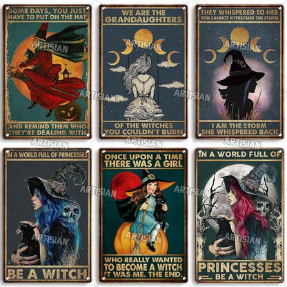 Halloween Metal Signs - Mystical Rose Gems