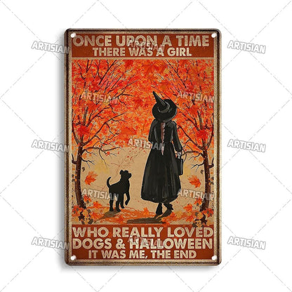 Halloween Metal Signs - Mystical Rose Gems